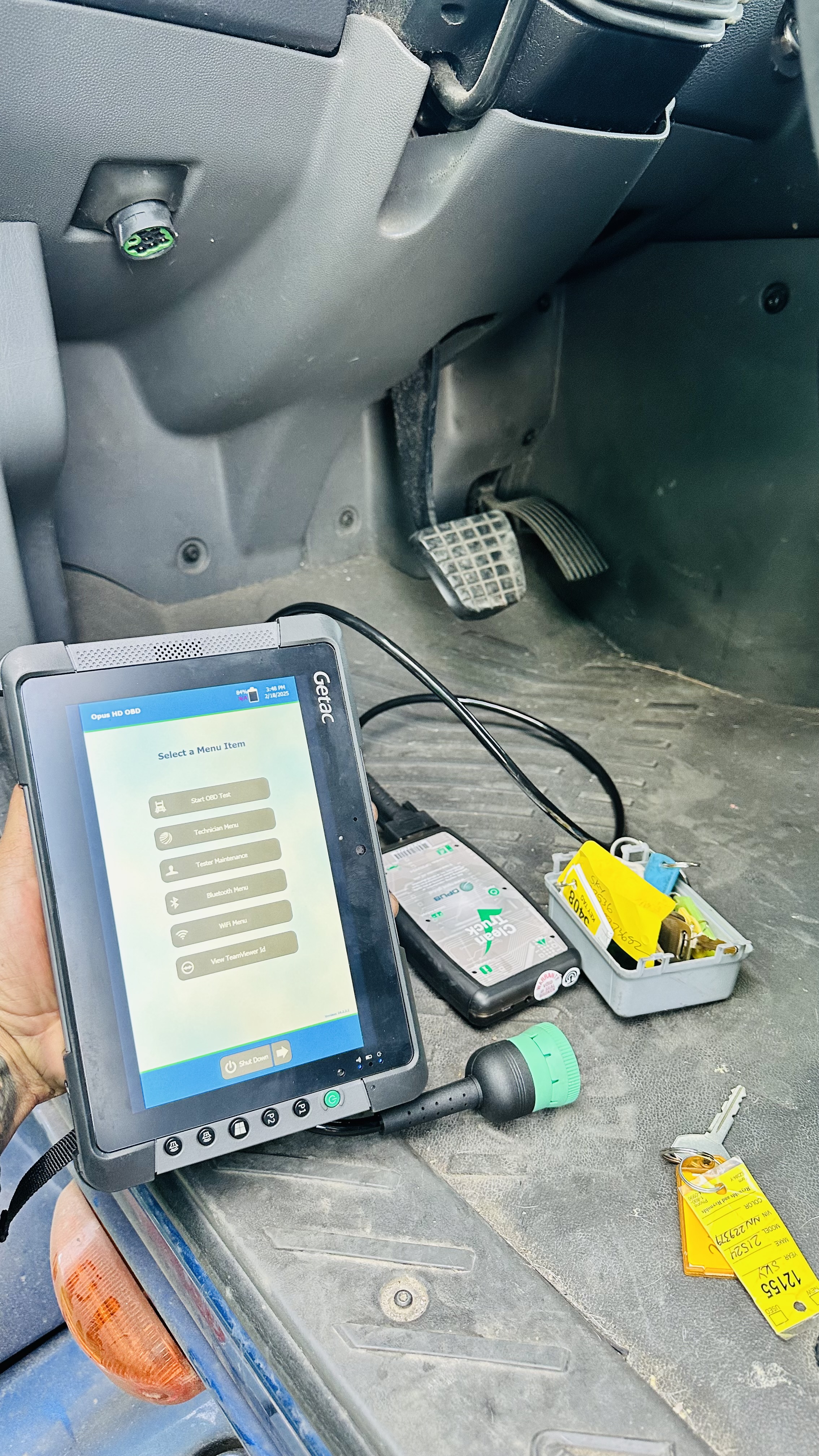 Dr. Green mobile CARB truck inspection in El Paso